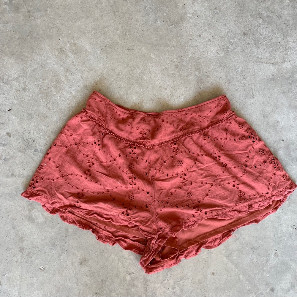 American eagle flowy eyelet shorts.